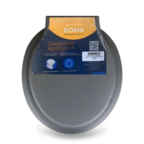 ASSENTO SANITARIO ROMA PRETO - ALUMASA