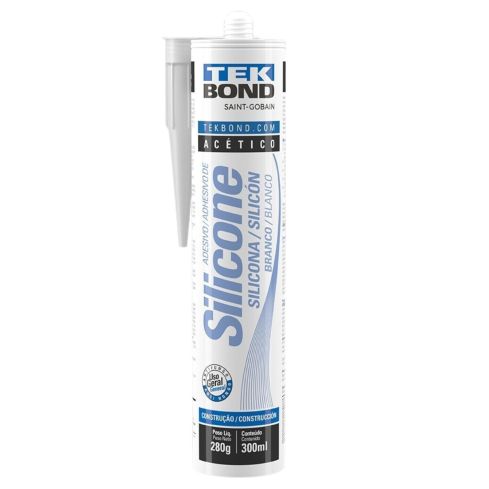 SILICONE ACETICO BRANCO 256g - TEKBOND